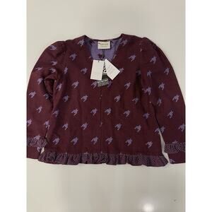 Cecilie Copenhagen Size Small V Long Sleeve Madison Blouse NWT